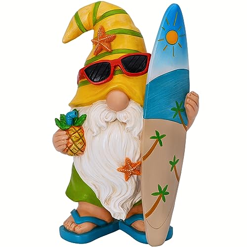 Mood Lab Gartenzwerg – Surfer-Zwerg Figur – 23,9 cm hoch, lustige Rasenstatue – für Outdoor oder Hausdekoration Mood Lab Gartenzwerg – Surfer-Zwerg Figur – 23,9 cm hoch, lustige Rasenstatue – für Outdoor oder Hausdekoration von Mood Lab