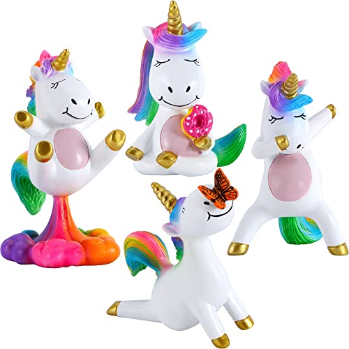 Mood Lab Miniatur-Einhorn-Figuren-Set – lustiges Mini-Statuen-Set mit 4 Stück – Einhorn-Feengarten-Zubehör Mood Lab Miniatur-Einhorn-Figuren-Set – lustiges Mini-Statuen-Set mit 4 Stück – Einhorn-Feengarten-Zubehör von Mood Lab