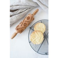 Baseball & Fledermäuse Präge Nudelholz Massivholz Keks Ausroller von MoodForWood