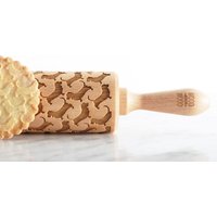 Basset Hound Gravierte Teigrolle Aus Holz - Familienbackspaß Und Einzigartige Geschenkidee Für Feiertage Basset Hound Gravierte Teigrolle Aus Holz - Familienbackspaß Und Einzigartige Geschenkidee Für Feiertage von MoodForWood