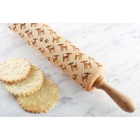 Chihuahua Teigrolle Mit Gravur - Handgemachte Holz-Teigrolle Hundemuster Für Plätzchen, Lebkuchen, Familienbacken Und Geschenkidee Chihuahua Teigrolle Mit Gravur - Handgemachte Holz-Teigrolle Hundemuster Für Plätzchen, Lebkuchen, Familienbacken Und Geschenkidee von MoodForWood