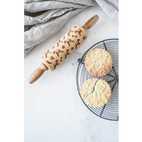 Foxterrier Prägerolle Rolling Pin Hunderasse Plätzchen Backen von MoodForWood
