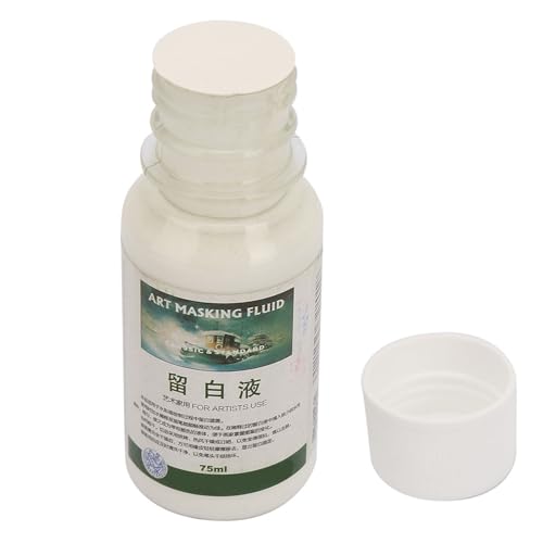 Moofey Abdeckflüssigkeit für Aquarellmalerei, Malmedien, Pigmentabdeckflüssigkeit, Kunstmaskierflüssigkeit, Wasserfarben, 75 ml Moofey Abdeckflüssigkeit für Aquarellmalerei, Malmedien, Pigmentabdeckflüssigkeit, Kunstmaskierflüssigkeit, Wasserfarben, 75 ml von Moofey