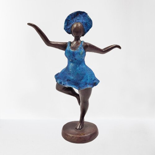 Moogoo Creative Africa Bronze-Skulptur "Bobaraba Danseuse" by Alain Soré | 1kg 24cm | Unikate von Moogoo Creative Africa