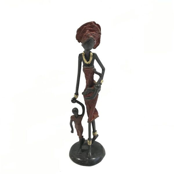 Moogoo Creative Africa Bronze-Skulptur "Frau mit Kindern II" by Issouf | 25 cm | Unikat | versch. Farben Moogoo Creative Africa Bronze-Skulptur "Frau mit Kindern II" by Issouf | 25 cm | Unikat | versch. Farben von Moogoo Creative Africa