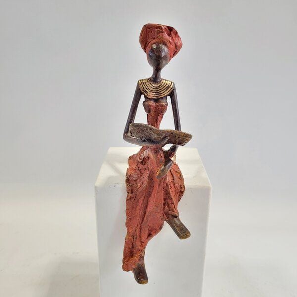 Moogoo Creative Africa Bronze-Skulptur "Lesende Frau" by Hamed Nikiema 28 cm | Unikate | verschiedene Farben Moogoo Creative Africa Bronze-Skulptur "Lesende Frau" by Hamed Nikiema 28 cm | Unikate | verschiedene Farben von Moogoo Creative Africa
