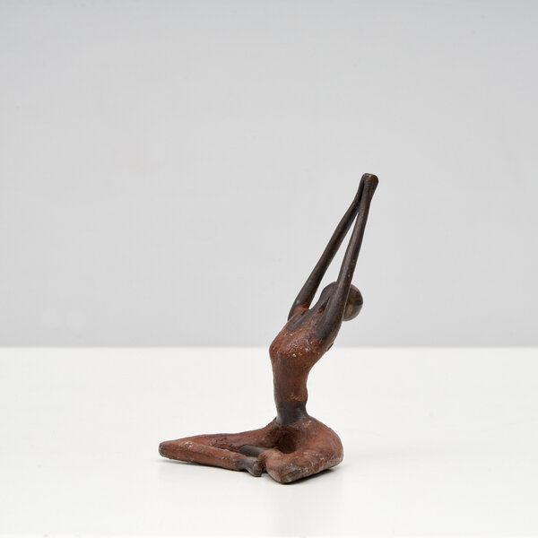 Moogoo Creative Africa Bronze-Skulptur Yoga "Adeline" | by Hamidou | Unikate von Moogoo Creative Africa