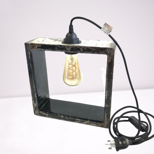 Moogoo Creative Africa Lampe "Grand Nassara" | inkl. Vintage-Glühbirne | Upcycling aus alten Ölfässern von Moogoo Creative Africa