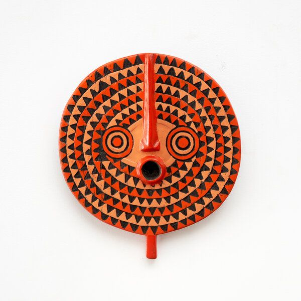 Moogoo Creative Africa Sonnenmaske "Masque solaire" aus Burkina Faso | Wanddekoration | verschiedene Größen und Farben | Unikate von Moogoo Creative Africa