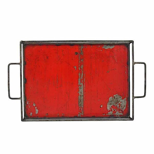 Upcycling Ölfass Tablett - Industrial - 40cm - Moogoo Creative Africa von Moogoo Creative Africa