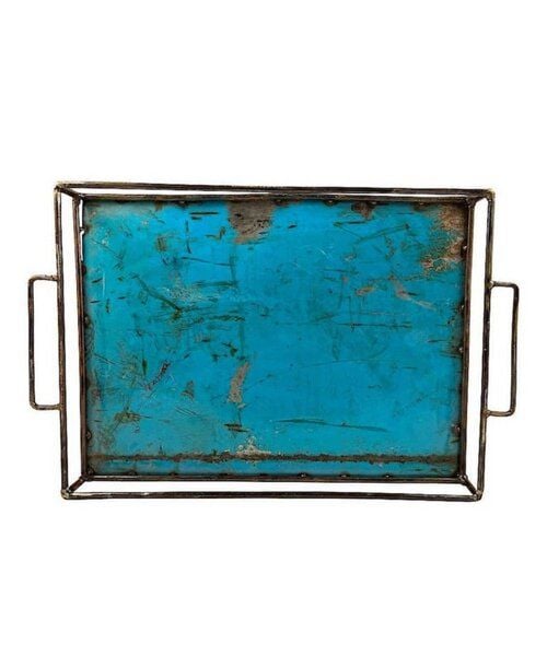 Upcycling Ölfass Tablett - Industrial - 40cm - Moogoo Creative Africa Upcycling Ölfass Tablett - Industrial - 40cm - Moogoo Creative Africa von Moogoo Creative Africa