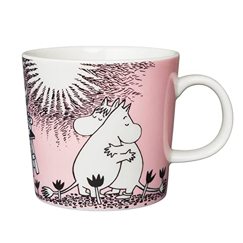 Iittala Arabia Mumin Moomin Tasse mit Henkel Henkelbecher Becher 300ml - Love / LiebeLove, 1 Stück (1er Pack) von Moomin