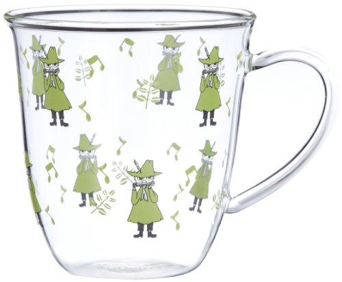 Moomin Valley Characters Snufkin Heat Resistant Glass Mug Cup Made in Japan von Moomin