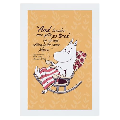 Moomin Wandposter "So Tired Finn Family Moomintroll Moominmamma Zitat", A4 Moomin Wandposter "So Tired Finn Family Moomintroll Moominmamma Zitat", A4 von Moomin