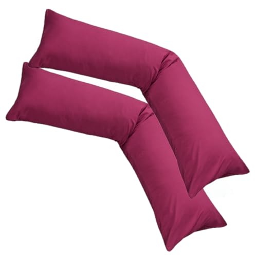 Moon Kissenbezug XXL 40x200 Doppelpack Stillkissen Seitenschläferkissen Jersey Brombeere Moon Kissenbezug XXL 40x200 Doppelpack Stillkissen Seitenschläferkissen Jersey Brombeere von Moon