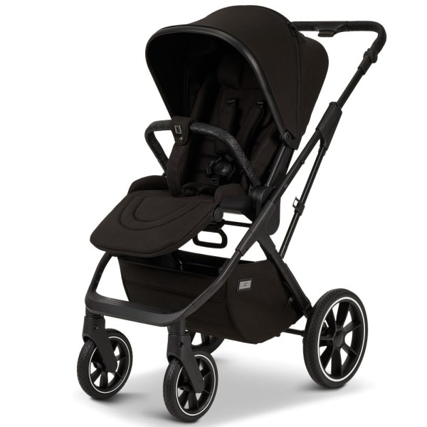 Moon Kombikinderwagen Piu 633 Black Matt Kinderwagen Babywanne Zusammenklappbar B-Ware von Moon