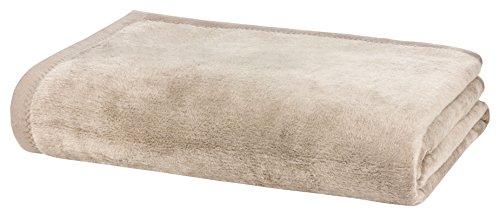 Moon Kuscheldecke Wohndecke Wolldecke XXL 220x240 Dunkelbeige von Moon