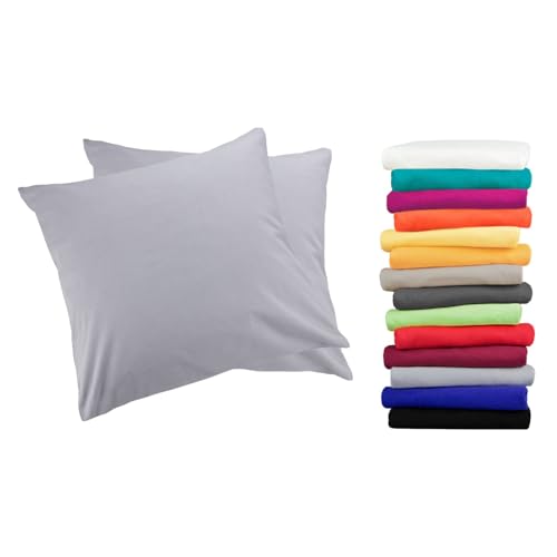 Moon 2er Pack Luxury Linon Kissenbezug 100% Baumwolle-grau-60x60 Moon 2er Pack Luxury Linon Kissenbezug 100% Baumwolle-grau-60x60 von Moon