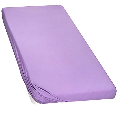 Moon-Luxury Topper Spannbettlaken Jersey Stretch Spannbetttuch Boxspringbett 97% Mako-Baumwolle 3% Elastan 230g/m²-flieder-120x200-120x220 Moon-Luxury Topper Spannbettlaken Jersey Stretch Spannbetttuch Boxspringbett 97% Mako-Baumwolle 3% Elastan 230g/m²-flieder-120x200-120x220 von Moon