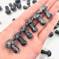 2, 5 cm Larvikit Pilz, Kleiner Schnitzerei, Pilzschnitzerei Larvikit, P-128 von MoonMountainGems