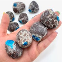 Rare Cavansit Tumble, Getrommelt Cavansit, Blau Natürlicher T-105 von MoonMountainGems