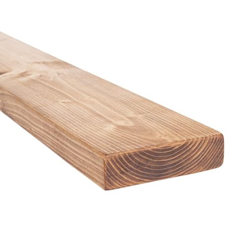 MoonTree Rustikales schwebendes Regal, 120 cm x 15 cm x 3.8 cm, Hell von MoonTree