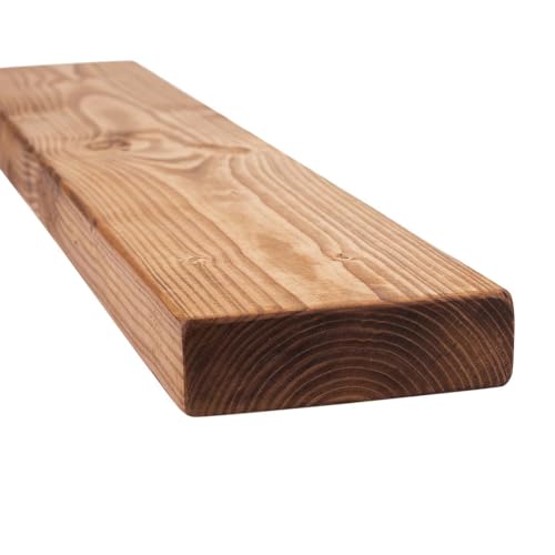 MoonTree Rustikales schwebendes Regal, 70 cm x 15 cm x 4.4 cm, Hell von MoonTree