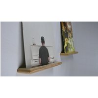 Vinyl Schallplatte Regal Wandhalterung Holzleiste Schallplattenhalterung Vinylregal - Modernes Design von MoonWoodFactory