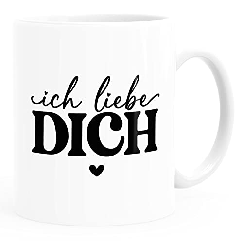 MoonWorks® Kaffee-Tasse Liebe Liebeserklärung Geschenk Jahrestag Valentinstag Geburtstag Weihnachten Mann Frau Ich liebe dich weiß standard von MoonWorks