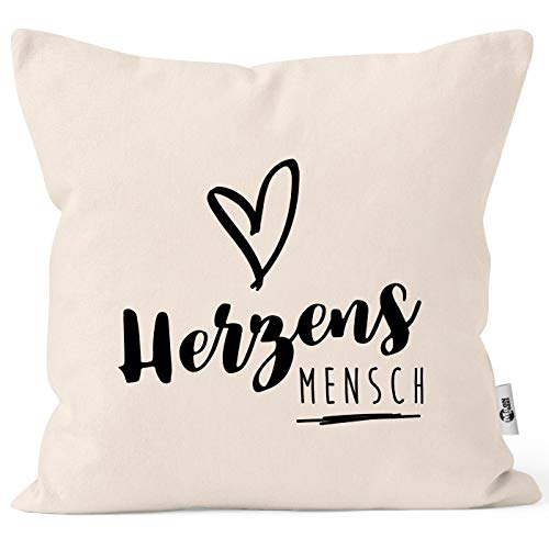 MoonWorks® Kissenbezug Herzensmesch Herz Kissenhülle Geschenk Weihnachten Liebe Freundschaft Natur Unisize von MoonWorks