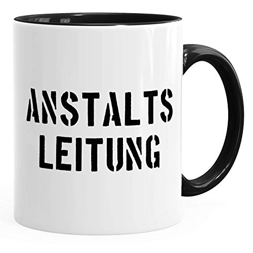 MoonWorks Anstaltsleitung Büro Kaffee-Tasse schwarz unisize von MoonWorks