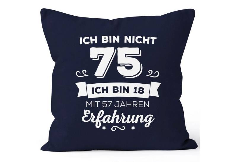 MoonWorks Dekokissen Kissen-Bezug Ich bin nicht [object Object] sondern ich bin 18 mit {[object Object]_jahre_erfahrung} Jahren Erfahrung Geburtstag Geschenk Kissen Moonworks® von MoonWorks