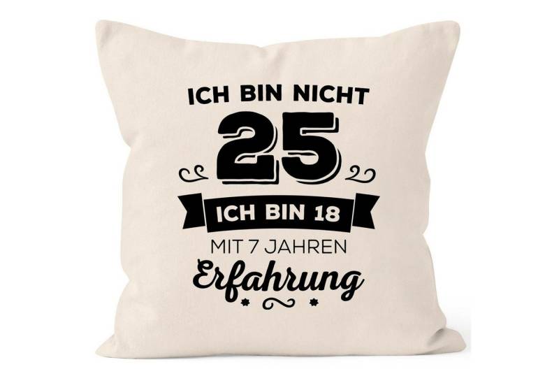 MoonWorks Dekokissen Kissen-Bezug Ich bin nicht [object Object] sondern ich bin 18 mit {[object Object]_jahre_erfahrung} Jahren Erfahrung Geburtstag Geschenk Kissen Moonworks® von MoonWorks