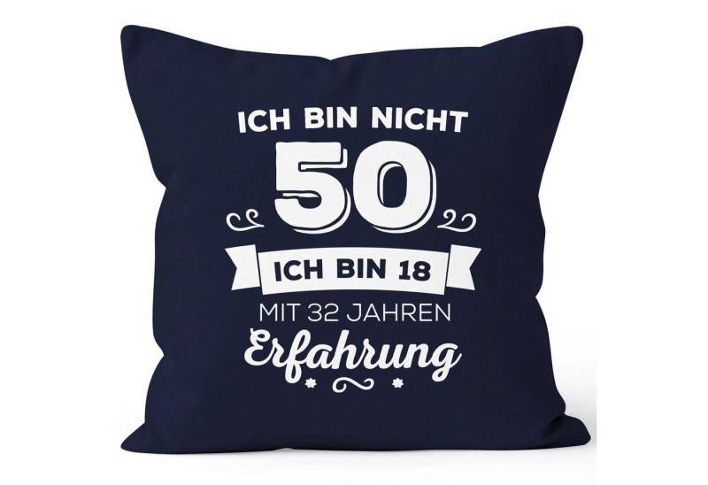 MoonWorks Dekokissen Kissen-Bezug Ich bin nicht [object Object] sondern ich bin 18 mit {[object Object]_jahre_erfahrung} Jahren Erfahrung Geburtstag Geschenk Kissen Moonworks® von MoonWorks