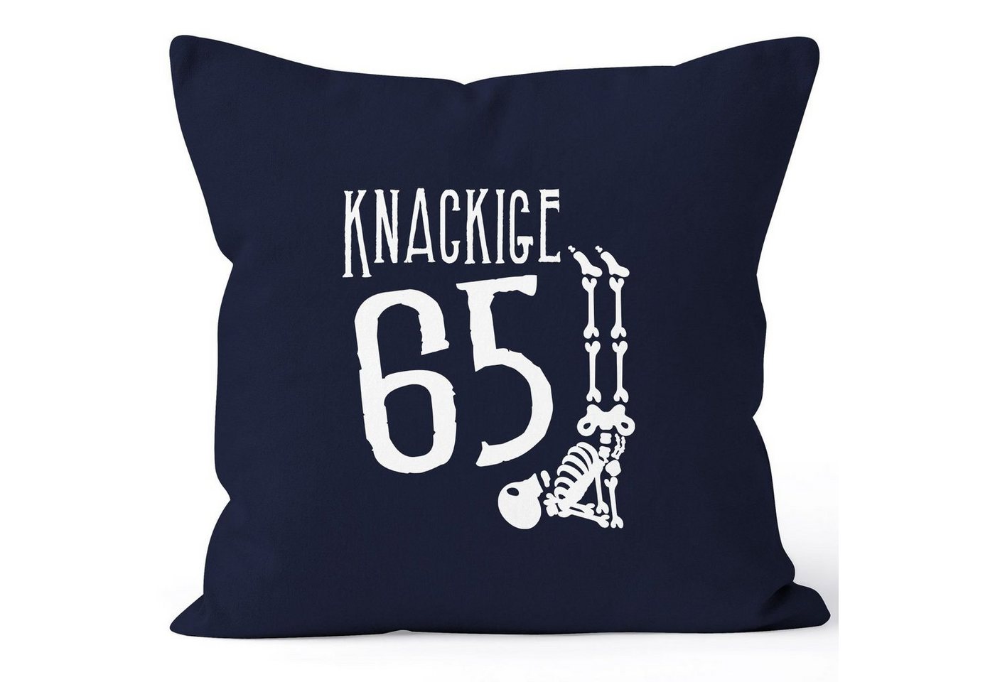 MoonWorks Dekokissen Kissen-Bezug Knackige [object Object] runder Geburtstag Geschenk Skelett Knochen Lustig MoonWorks® von MoonWorks