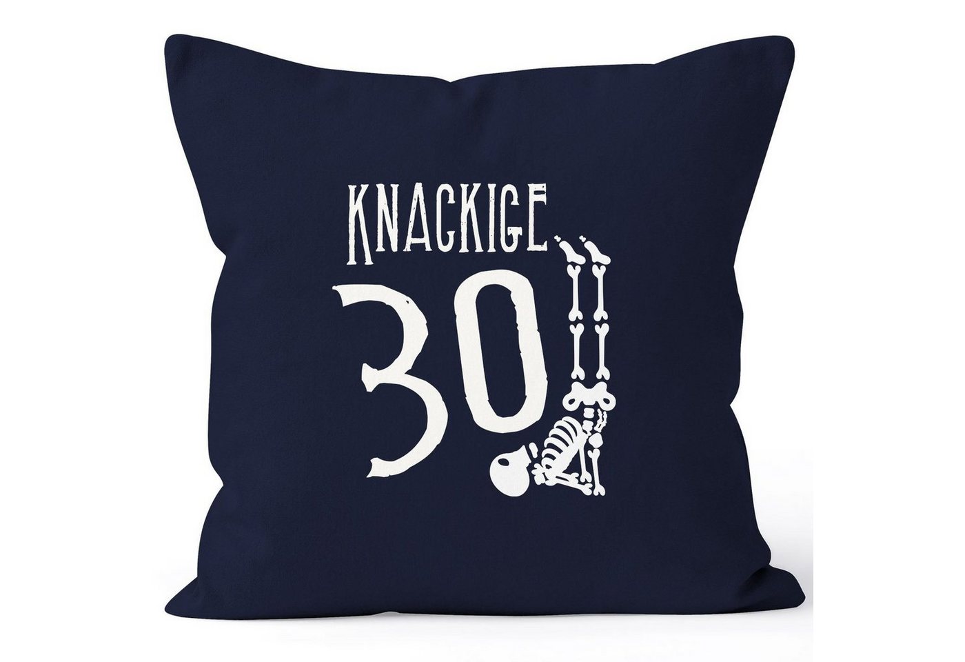 MoonWorks Dekokissen Kissen-Bezug Knackige [object Object] runder Geburtstag Geschenk Skelett Knochen Lustig MoonWorks® von MoonWorks