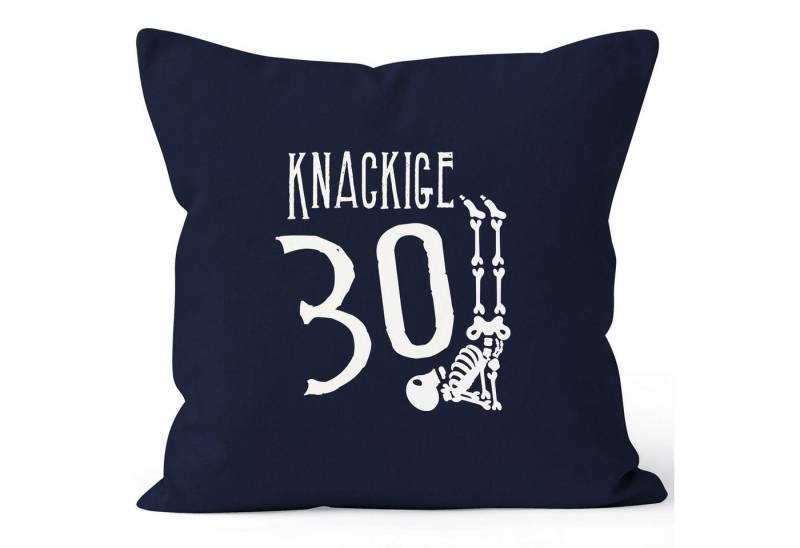 MoonWorks Dekokissen Kissen-Bezug Knackige [object Object] runder Geburtstag Geschenk Skelett Knochen Lustig MoonWorks® von MoonWorks