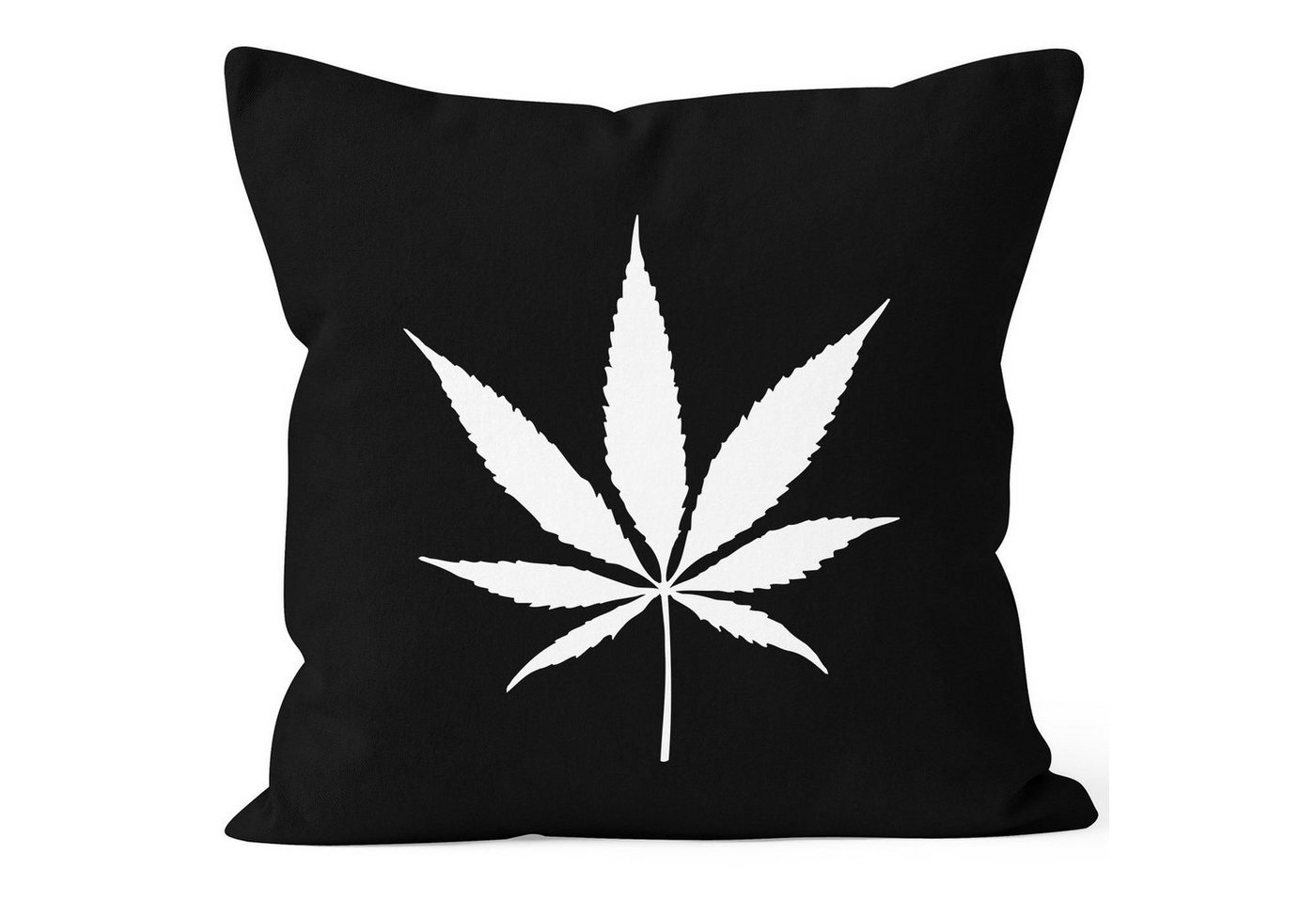 MoonWorks Dekokissen Kissenbezug 40x40 Dope Weed Hanf Blatt Marijuana Leaf Kissen-Hülle Moonworks® von MoonWorks