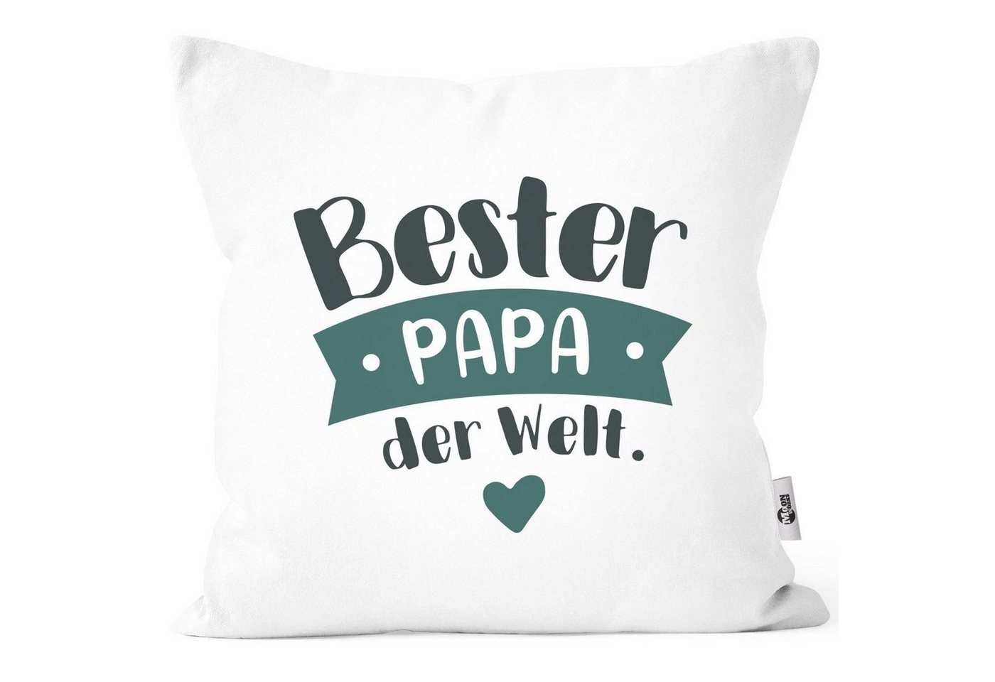 MoonWorks Dekokissen Kissenbezug Beste/r Mama/Papa der Welt Geschenk Mama Papa Geburtstag Weihnachten Danke sagen Moonworks® von MoonWorks