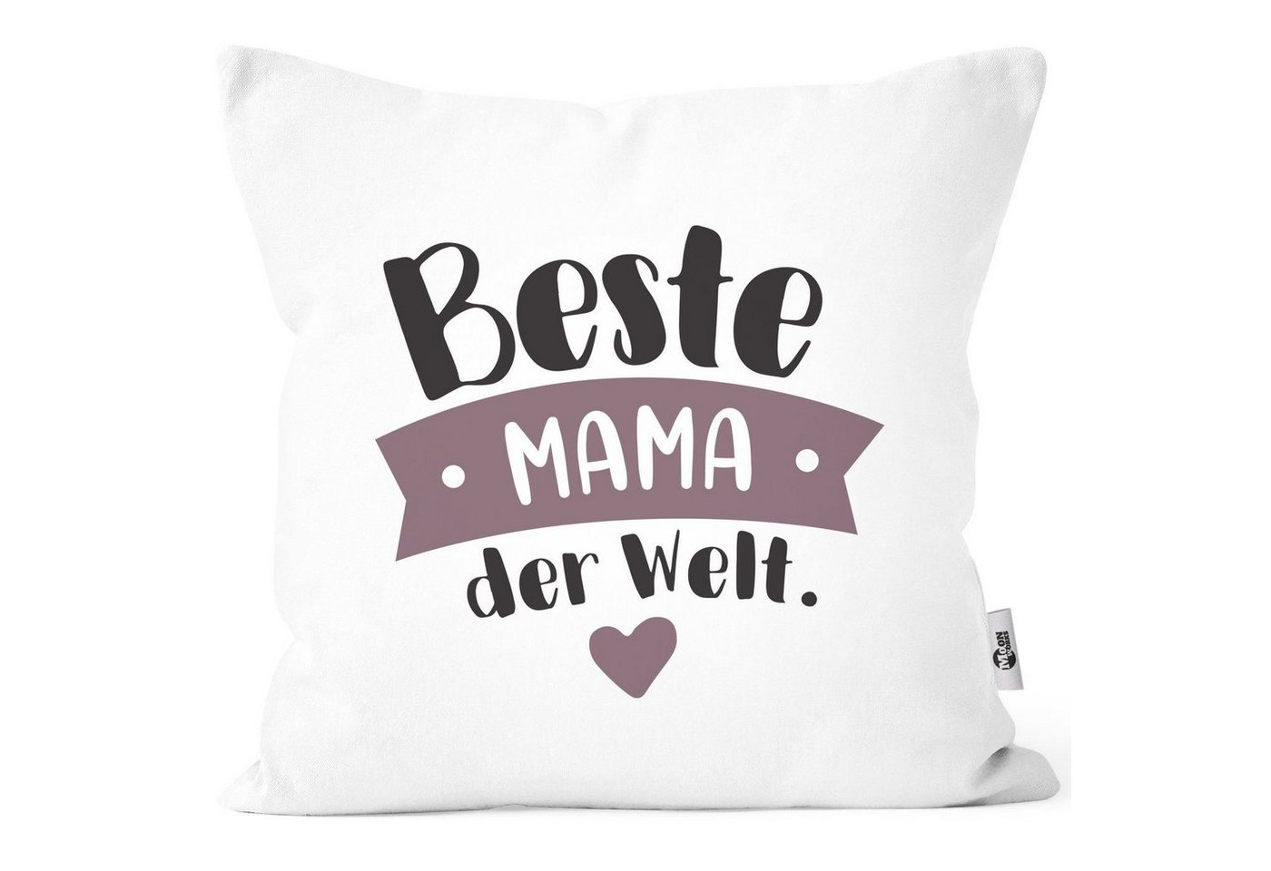 MoonWorks Dekokissen Kissenbezug Beste/r Mama/Papa der Welt Geschenk Mama Papa Geburtstag Weihnachten Danke sagen Moonworks® von MoonWorks