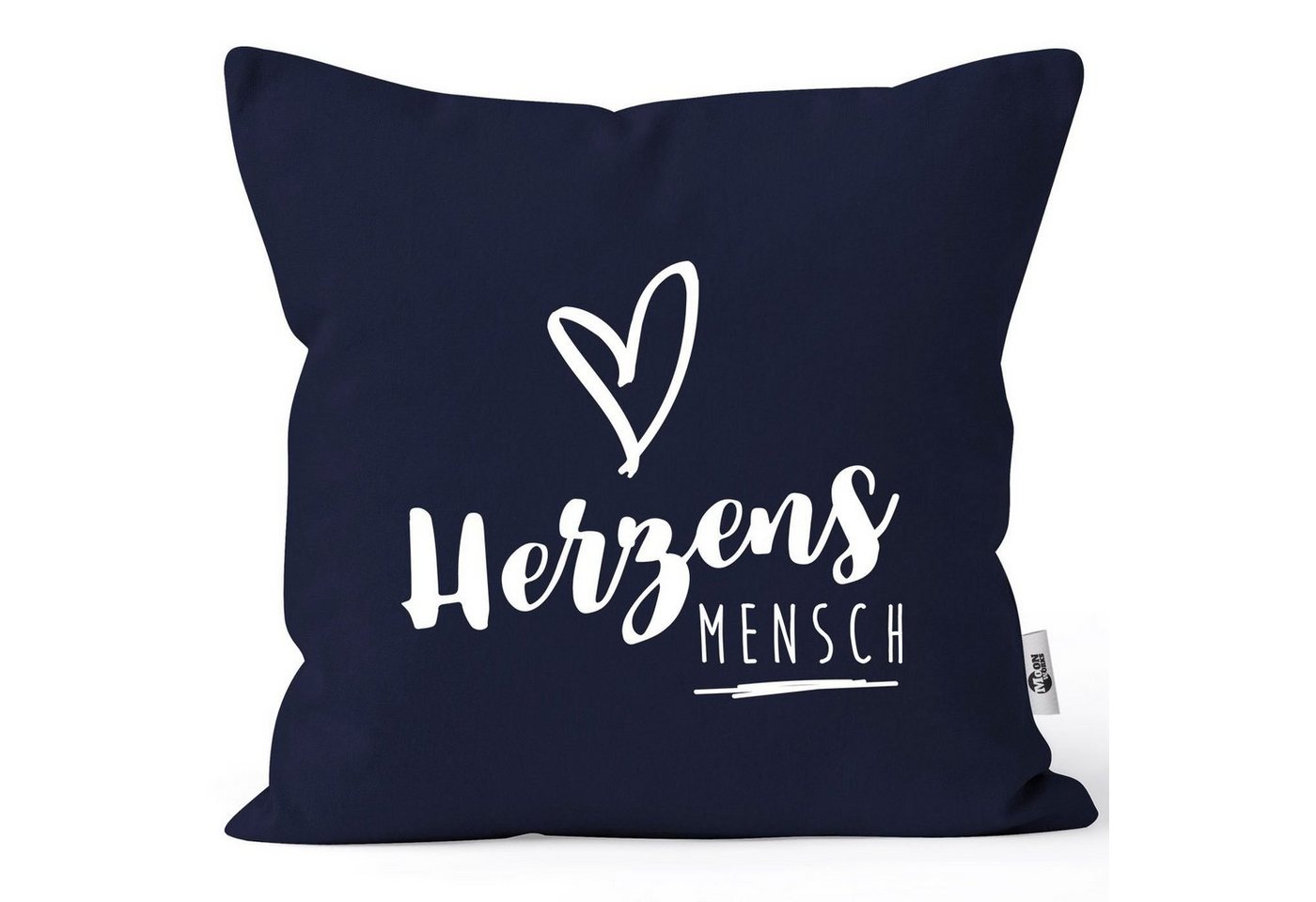 MoonWorks Dekokissen Kissenbezug Herzensmesch Herz Kissenhülle Geschenk Weihnachten Liebe Freundschaft Moonworks® von MoonWorks