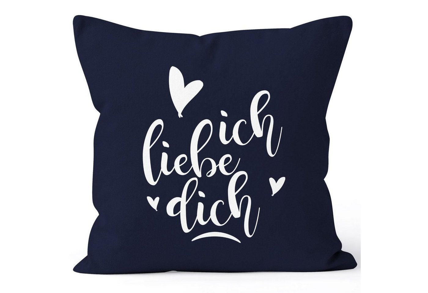 MoonWorks Dekokissen Kissenbezug Ich liebe Dich I love You Liebe Love Geschenk Frau Freundin Mann Freund Zuneigung Kissen-Hülle Deko-Kissen Baumwolle MoonWorks® von MoonWorks