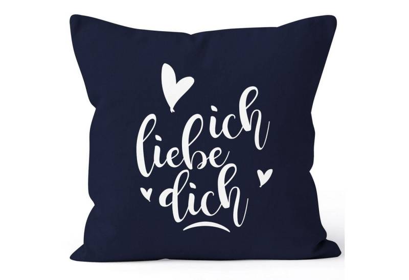 MoonWorks Dekokissen Kissenbezug Ich liebe Dich I love You Liebe Love Geschenk Frau Freundin Mann Freund Zuneigung Kissen-Hülle Deko-Kissen Baumwolle MoonWorks® von MoonWorks