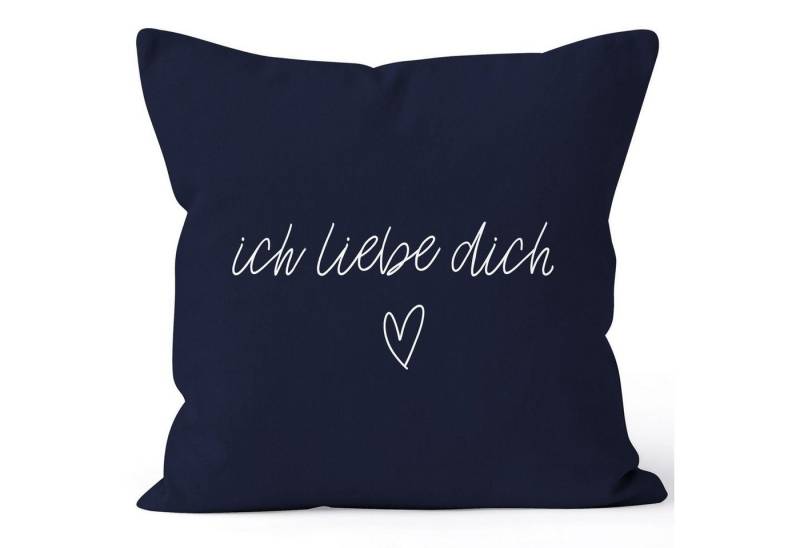 MoonWorks Dekokissen Kissenbezug Kissenhülle Ich liebe Dich Liebe Love Geschenk Deko-Kissen Baumwolle MoonWorks® von MoonWorks