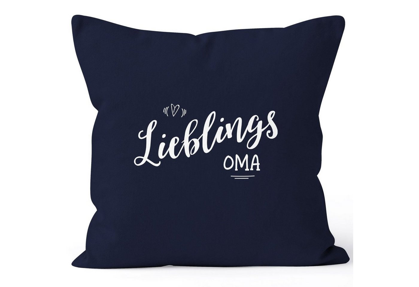 MoonWorks Dekokissen Kissenbezug Lieblingsoma Geschenk Familie Oma Großmutter Großeltern Family Kissen-Hülle Deko-Kissen 40x40 Baumwolle MoonWorks® von MoonWorks