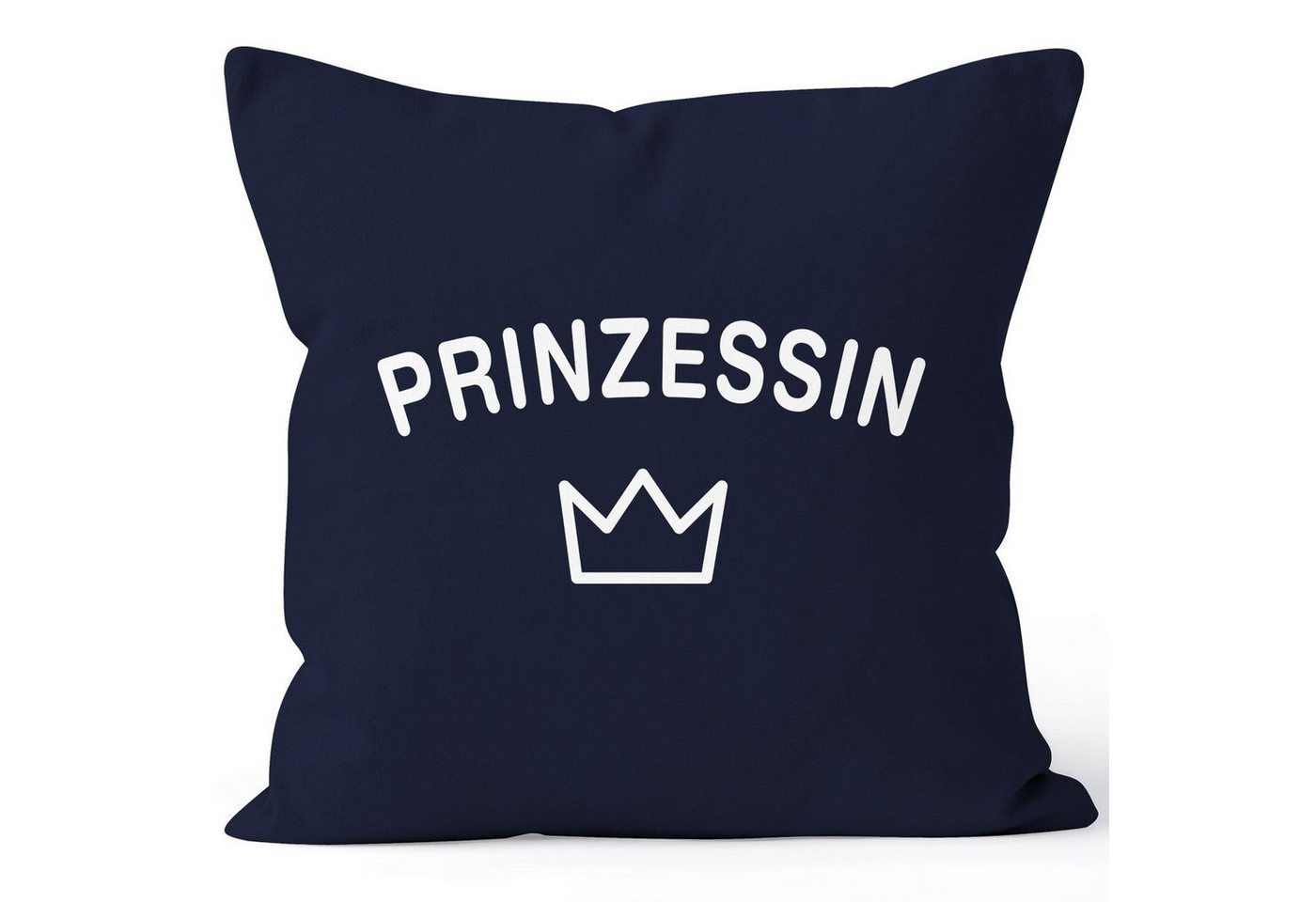 MoonWorks Dekokissen Kissenbezug Prinzessin Princess Krone Crown Kissen-Hülle 40x40 Moonworks® von MoonWorks