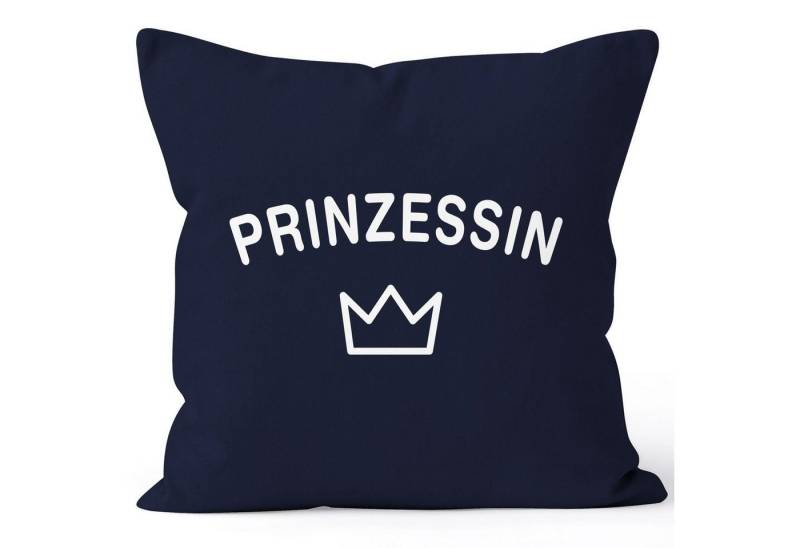 MoonWorks Dekokissen Kissenbezug Prinzessin Princess Krone Crown Kissen-Hülle 40x40 Moonworks® von MoonWorks