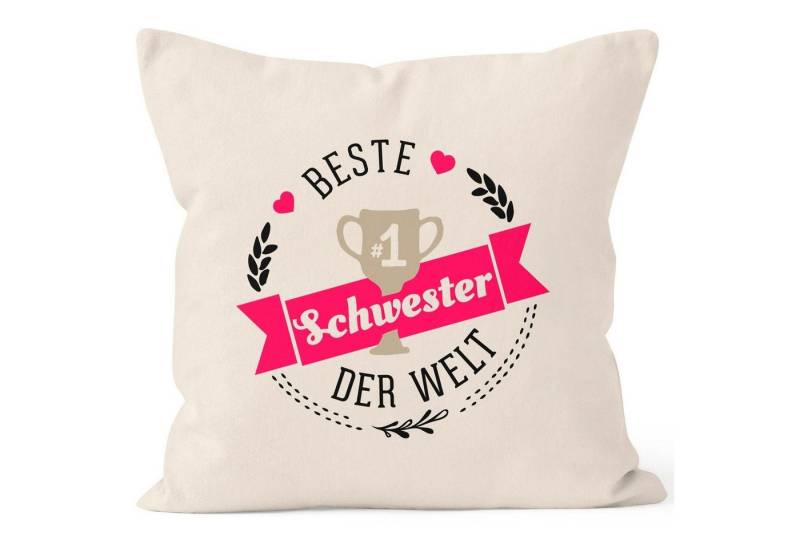 MoonWorks Dekokissen Kissenbezug {bester_t_[object Object]} [object Object] der Welt Geschenk für [object Object] Baumwolle MoonWorks® von MoonWorks