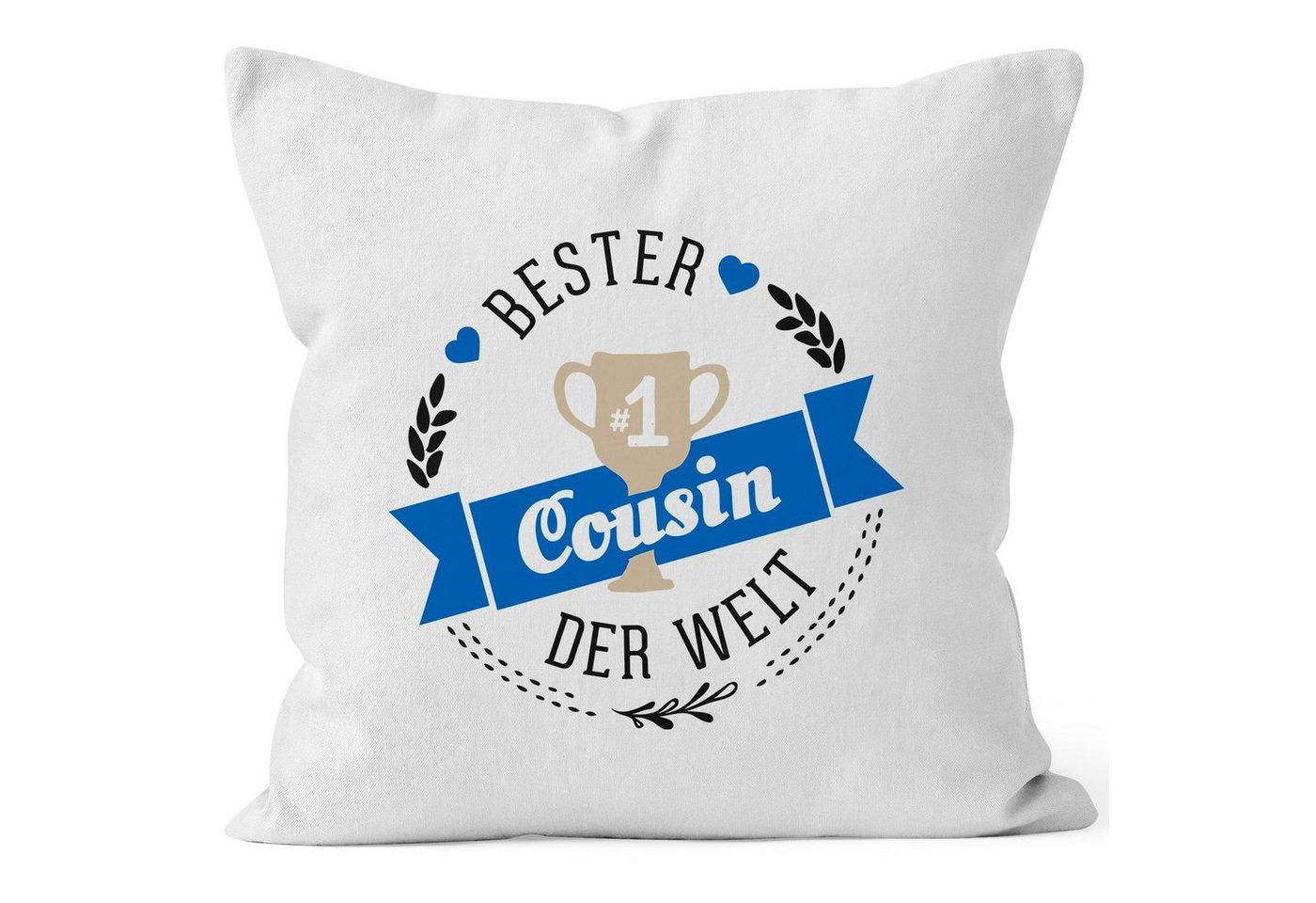 MoonWorks Dekokissen Kissenbezug {bester_t_[object Object]} [object Object] der Welt Geschenk für [object Object] Baumwolle MoonWorks® von MoonWorks