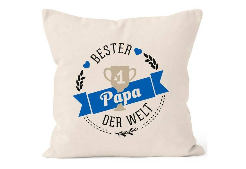 MoonWorks Dekokissen Kissenbezug {bester_t_[object Object]} [object Object] der Welt Geschenk für [object Object] Baumwolle MoonWorks® von MoonWorks